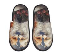 Ciabatte Da Casa Romantic Flower Fox Couple Morbide Scarpe Da Casa Moda Slipper Hotel E Bagno House Shoes Per Ufficio Spa L