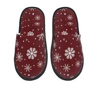 Ciabatte Da Casa Romantic White Snowflakes Autunno Inverno House Shoes Morbide Pantofole Hotel E Bagno Slipper Per Regali Ospiti L