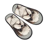 Ciabatte Da Casa Shih Tzu Dog Pantofole Donna Lavabile Calde E Comode Ciabatte Invernali, Per Hotel, Bagno, Interno Esterno, L