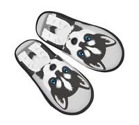 Ciabatte Da Casa Siberian Husky Puppy Scarpe Da Casa Indoor Outdoor Slipper Peluche Ciabatte Per Ospiti Ufficio Spa M