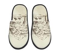 Ciabatte Da Casa Wild West Desert With Cowboy Print Scarpe Da Casa Comode Slipper Morbide Pantofole Per Donne Uomo Ospiti Regali M