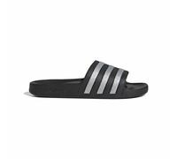 adidas Donna Adilette Aqua Slides Sandal, core black/silver met./silver met., 39 EU