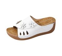 Ciabatte da donna alla moda, con plantare in sughero, comodi sandali per sentirsi bene, eleganti scarpe con plateau, sandali in legno, zoccoli in legno