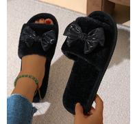 Ciabatte da donna con fiocco, punta aperta, comode scarpe da casa, suola leggera antiscivolo e silenziosa, stile carino, adatte per primavera, autunno e tutte le stagioni CN36-37,CN38-39,CN40-41,CN42-