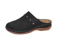 Ciabatte da donna con zeppa a punta chiusa senza lacci, comode ciabatte da donna, sandali estivi da passeggio, scarpe ortopediche traspiranti con supporto per arco plantare, per interni ed esterni