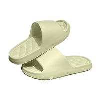 Ciabatte da donna e da uomo, leggere, morbide, con suole spesse, per amanti dell'estate, per casa, antiscivolo, da doccia, per bagno, piscina, spiaggia, interni ed esterni, Verde chiaro, 39 EU