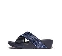 Ciabatte da donna FitFlop Lulu Crystal-Mix Metallic Cross Bleu 42