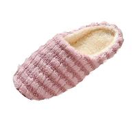 Ciabatte da donna invernali in peluche calde antiscivolo - Cozy Pillow Warm Fuzzy House Slippers comode pantofole per la casa scarpe casual in feltro coppie pantofole invernali, a, 45 EU