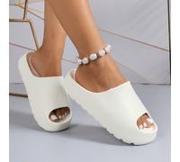 Ciabatte da donna semplici e confortevoli con un solo dito, sandali leggeri antiscivolo con suola spessa, adatti per bagno, dormitorio, piscina, spiaggia CN36-37,CN38-39,CN40-41,CN42-43,CN44-45