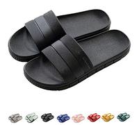 Ciabatte da Mare Uomo Donna, Fascetta Larga, Sandalo Perfetto per L'Estate Piscina Spiaggia, Nero, 250mm/38-39 EU