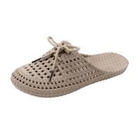 Ciabatte da Viaggio Salvaspazio,Sabot Donna Estive A Punta Chiuse Numeri Grandi Barefoot Mules con Cinturino con Elastico Mary Jane Chiuse Flip Flop Casual Infradito Monouso Doppia Fibbia