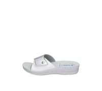 Inblu Ciabatte Donna Fascia colorata con chiusura in strappo, plantare anatomico Argento 35