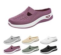 Ciabatte Donna Casa,Ciabatte Ortopediche Donna Estive Pantofole Antiscivolo Chiuse Scarpe con Plantare Estraibile Morbido Traspiranti Sneakers Leggere Casa Comode (Viola,37)