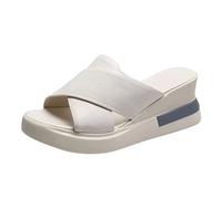 Ciabatte Donna Casa Mare Piscina Zeppa Slippers Aperte Offerte di Primavera Ciabatte con Tacco Antiscivolo Ciabatte Eleganti Morbida Pantofole Sandali Estive Ortopediche Pantofole Antiscivolo Comode