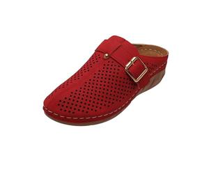 Ciabatte Donna Chiuse Davanti Offerta, Cava Sandali Donna con Zeppa Sandalo Arco Supporto Sandals con Ortopedico Scarpe Fibbia Regolabile Pantofole Zoccoli Scarpe Antiscivolo Gomma Suola Ciabatta