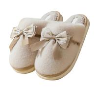 Ciabatte Donna,Ciabatte invernali Donna invernali di Caldo con Pelo Rosa Pantofole Chiuse Avanti infradito Comode Frau