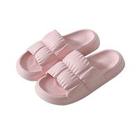 Ciabatte Donna Estive Comode da Casa, Ciabatte Morbide Donna Estive Asciugatura Rapida Super Morbidi Ciabatte da Bagno Aperte Suola Spessa Pantofole a Cuscino Flipflops di G(Size:36-37EU,Color:rosa)
