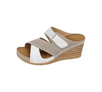 Ciabatte Donna estive con Zeppa Alta - Sandali alla Schiava Donna con | platform aperte Scarpe con strappo Leggeri e Comodi Ciabatta Resistenti alla moda Scarpe Casual da viaggio