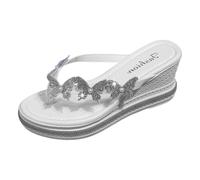 Ciabatte Donna Estive Infradito,Sandali Platform Donna,Abbigliamento Vacanze al Design Punta Aperta Calzature Slip On Stagione,Zoccoli Moda Confortevoli in Sughero Regolabili Recovery per Cerimonia