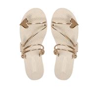 Ciabatte Donna Estive Mare Sandali Intrecciati Sandali Estivi con Protezione UV Adatto A Piedi Larghi Supporto Plantare Giro in Moto Viaggio Last-Minute