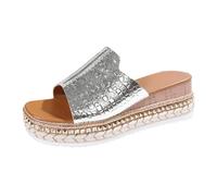 Ciabatte Donna Estive Ortopediche Eleganti Comode Ciabatta Mare Con Zeppa Casual Leggeri Sandali Pantofole Punta Aperta Antiscivolo Ciabattina Sandali Inblu Donna Estive Scarpe Traspiranti