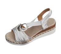 Ciabatte Donna Estive Ortopediche Eleganti Comode Ciabatta Mare con Zeppa Casual Leggeri Sandali Pantofole Punta Aperta Antiscivolo Ciabattina Pantofole Inblu Donna Estive Stile Vacanza al Mare