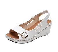 Ciabatte Donna Estive Ortopediche Eleganti Comode Ciabatta Mare Con Zeppa Casual Leggeri Sandali Pantofole Punta Aperta Antiscivolo Ciabattina Sandali Donna Inblu 2025 Tacco Anti-sfregamento