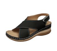 Ciabatte Donna Estive Ortopediche Eleganti Comode Ciabatta Mare con Zeppa Casual Leggeri Sandali Pantofole Punta Aperta Antiscivolo Ciabattina Sandali Donna Estive Inblu Tacco Anti-sfregamento