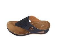 Ciabatte Donna Estive Ortopediche Eleganti Comode Ciabatta Mare Con Zeppa Casual Leggeri Sandali Pantofole Punta Aperta Antiscivolo Ciabattina Sandali Donna Inblu 2025 Tacco Inclinato