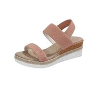Ciabatte Donna Estive Ortopediche Eleganti Comode Ciabatta Mare con Zeppa Casual Leggeri Sandali Pantofole Punta Aperta Antiscivolo Ciabattina Pantofole Donna Estive Inblu Sandali Romani Wind