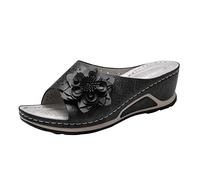 Ciabatte Donna Estive Ortopediche Punta Aperta Casual Ciabatte Da Mare Comode Eleganti Anatomiche Pantofole Zeppa Doccia Leggero Pantofole Da Casa All'aperto Piscina Supporto Arco Plantare Slippers