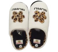 Ciabatte donna invernali morbida pelliccia chiuse pantofole Guru 97143 Bianco 39