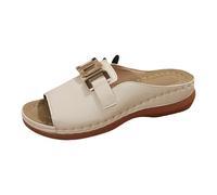 Ciabatte Donna Ortopediche Leggere Estive Scarpe Antiscivolo Eleganti Ortopediche Ciabatta Fascite Plantare Comode Sandali Da Passeggio Punta Aperta Casual Slip on Pantofole Con Zeppa Flip Flops Mare