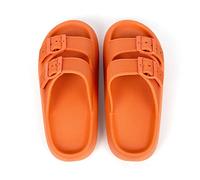 Ciabatte Donna personalità della Moda Pantofole con Fondo Spesso Sandali Infradito Coppia Estate Donna Sandali da Interno for Esterni Sandali da Esterno Infradito (Color : Oranje, Size : 42-43)