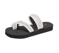 Ciabatte Donna Piscinea Spiaggia - Sandali da passeggio comodi da donna pantofole casual all'aperto romanzo scarpe minimalista durevoli e confortevoli, bianco, 38 EU