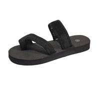 Ciabatte Donna Piscinea Spiaggia - Sandali da passeggio comodi da donna pantofole casual all'aperto romanzo scarpe minimalista durevoli e confortevoli, Nero , 37 EU