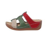 Ciabatte Donna Platform Estive Con Zeppe Corda Sandaletti Aperte Casual Vintage Ciabatte Cinturino Caviglia Sandalo Estivo Scarpe Alti Elegante Zatteroni Spiaggia Romani per Spiaggia Vacanze Mare