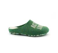 Ciabatte Donna riciclate scritta "Action Living" vegan shoes - Colore: Verde, Taglia: 36
