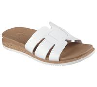 Ciabatte Donna Skechers Desert Kiss Bianco Memory Foam Sughero Casual Comode