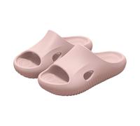 Ciabatte Donna Uomo Coppia | Muli a Punta Aperta, Tomaia Tinta Unita Monoblocco, Suola spessa antiscivolo a rilievo visibile, di grandi dimensioni | Stile interno Bagno Casual Estate, 01 Rosa Chiaro