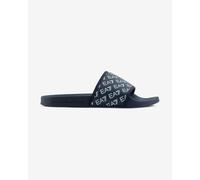 Ciabatte EA7 Water Sports All Over Monogram blu navy bianco - 39