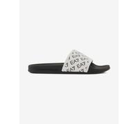 Ciabatte EA7 Water Sports All Over Monogram nero bianco - 46