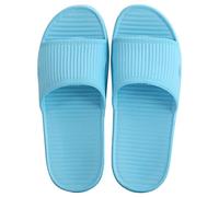 Ciabatte estive da donna, per piscina, spiaggia, punta aperta, casual, senza lacci, leggere, a costine, per bagno e casa, blu cielo, 38.5 EU