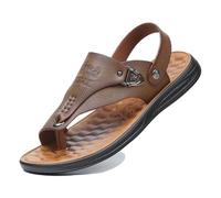 Ciabatte Estive da Uomo Ortopediche per Fascite Plantare, Infradito Leggere E Casual per Alluce Valgo, Comode Ciabatte da Spiaggia con Dita Ad Anello E Punta per Alluce Valgo.(Brown,41 EU)