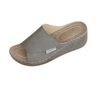 Ciabatte Estive Donna Uomo Effetto Ortopedico Infradito Platform con Tacco a Cuneo Sandali Aperti Comodi e Leggeri per Piscina Viaggio Palestra e Casa ScarpeCasual Antiscivolo con Supporto Plantare