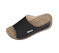 Ciabatte Estive Donna Uomo Effetto Ortopedico Infradito Platform con Tacco a Cuneo Sandali Aperti Comodi e Leggeri per Piscina Viaggio Palestra e Casa ScarpeCasual Antiscivolo con Supporto Plantare