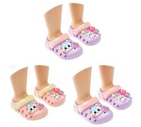 Ciabatte estive per bambini con suola morbida a forma di di orsetto dei cartoni animati comode da indossare in casa che all'aperto perfette per i piedini dei più piccoli (Light Purple 34 Big kid)