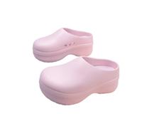 Ciabatte EVA impermeabili da donna Zoccoli con piattaforma spessa Antiscivolo Punta chiusa Calzature casual Altezza leggera Aumenta la cucina all'aperto