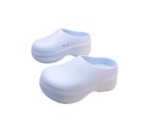 Ciabatte EVA impermeabili da donna Zoccoli con piattaforma spessa Antiscivolo Punta chiusa Calzature casual Altezza leggera Aumenta la cucina all'aperto