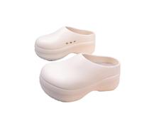Ciabatte EVA impermeabili da donna Zoccoli con piattaforma spessa Antiscivolo Punta chiusa Calzature casual Altezza leggera Aumenta la cucina all'aperto